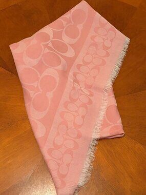 Coach Signature Oversized Square Scarf - NWT